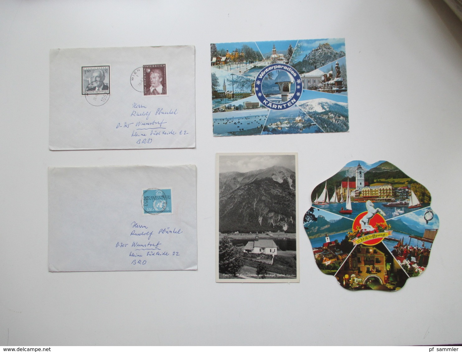 Österreich ab 1877 bis 1970er Jahre Belege / Postkarten / GA. Stöberposten. Viel 1950/60er Jahre! FDC / Bedarf.