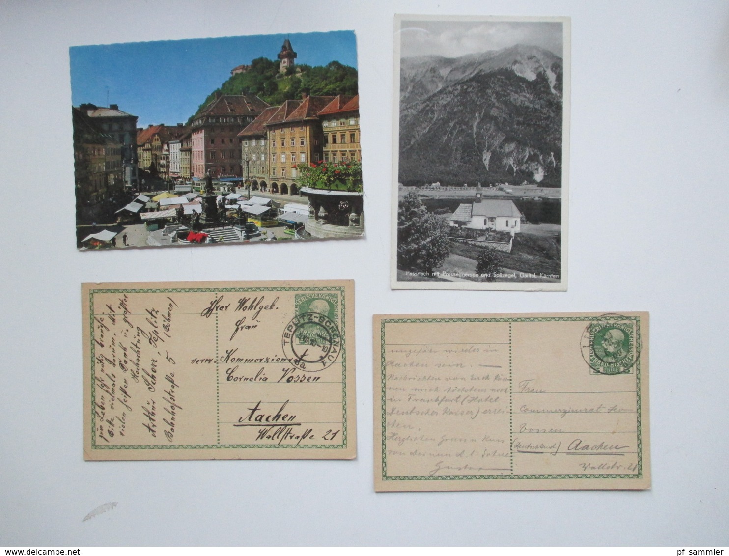 Österreich ab 1877 bis 1970er Jahre Belege / Postkarten / GA. Stöberposten. Viel 1950/60er Jahre! FDC / Bedarf.