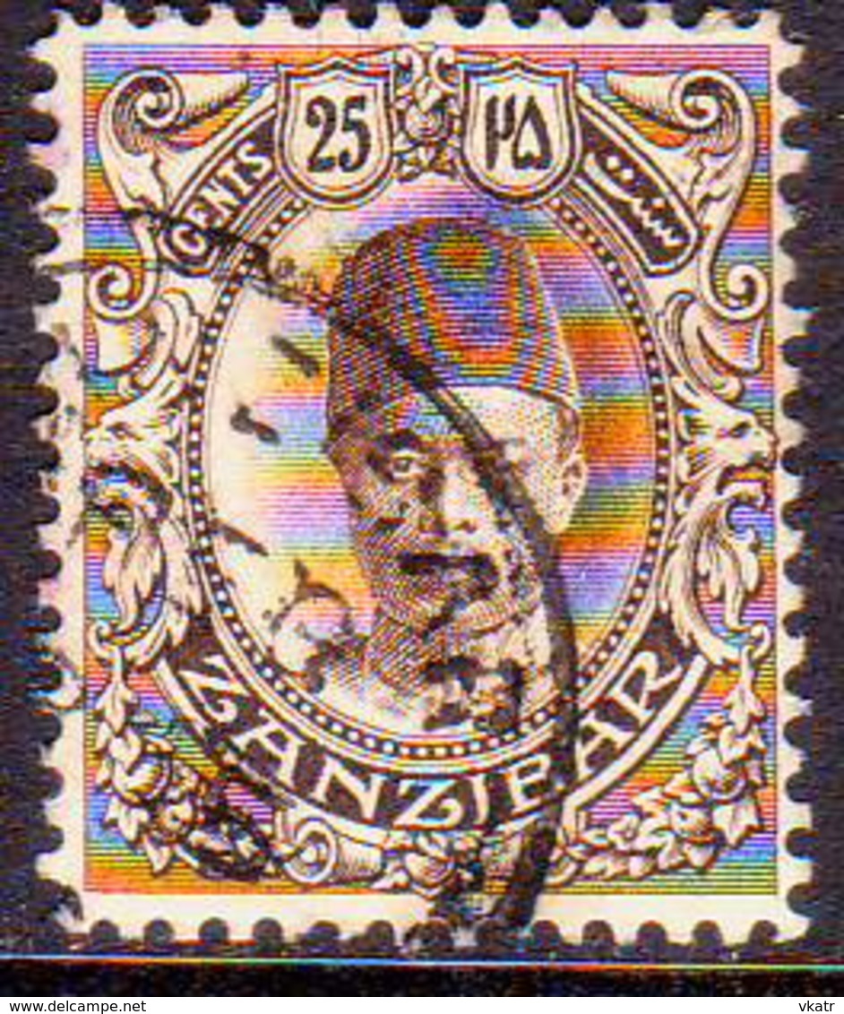 ZANZIBAR 1908 SG #231 25c Used - Zanzibar (...-1963)