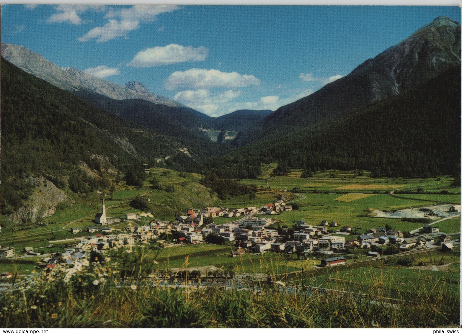 Zernez/Engadin - Blick Gegen Den Ofenpass Und Den Nationalpark - Photo: Grass - Zernez