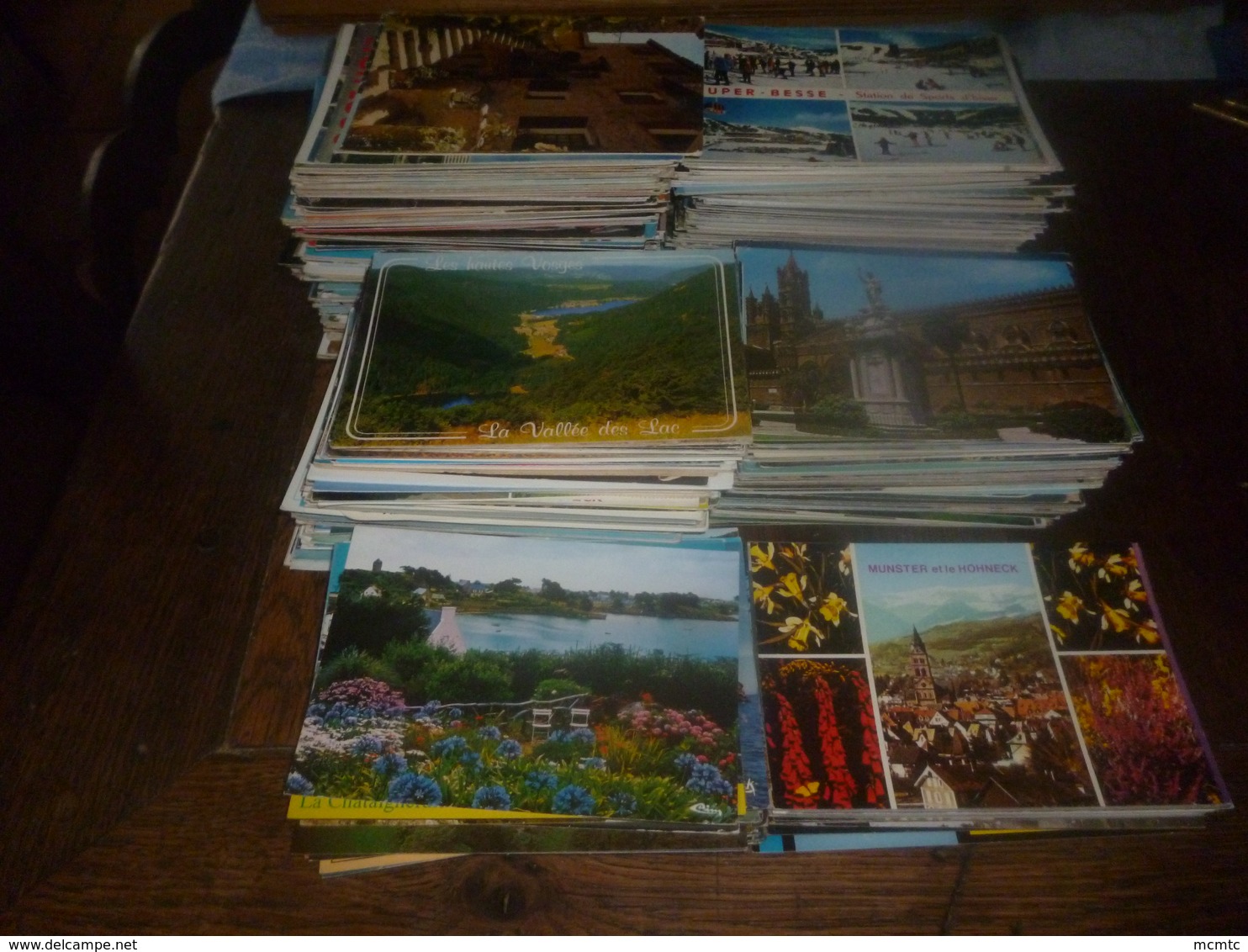 Lot Drouille , Drouilles Environs 900 Cartes Moderne , Tour Lisse - 500 Cartoline Min.