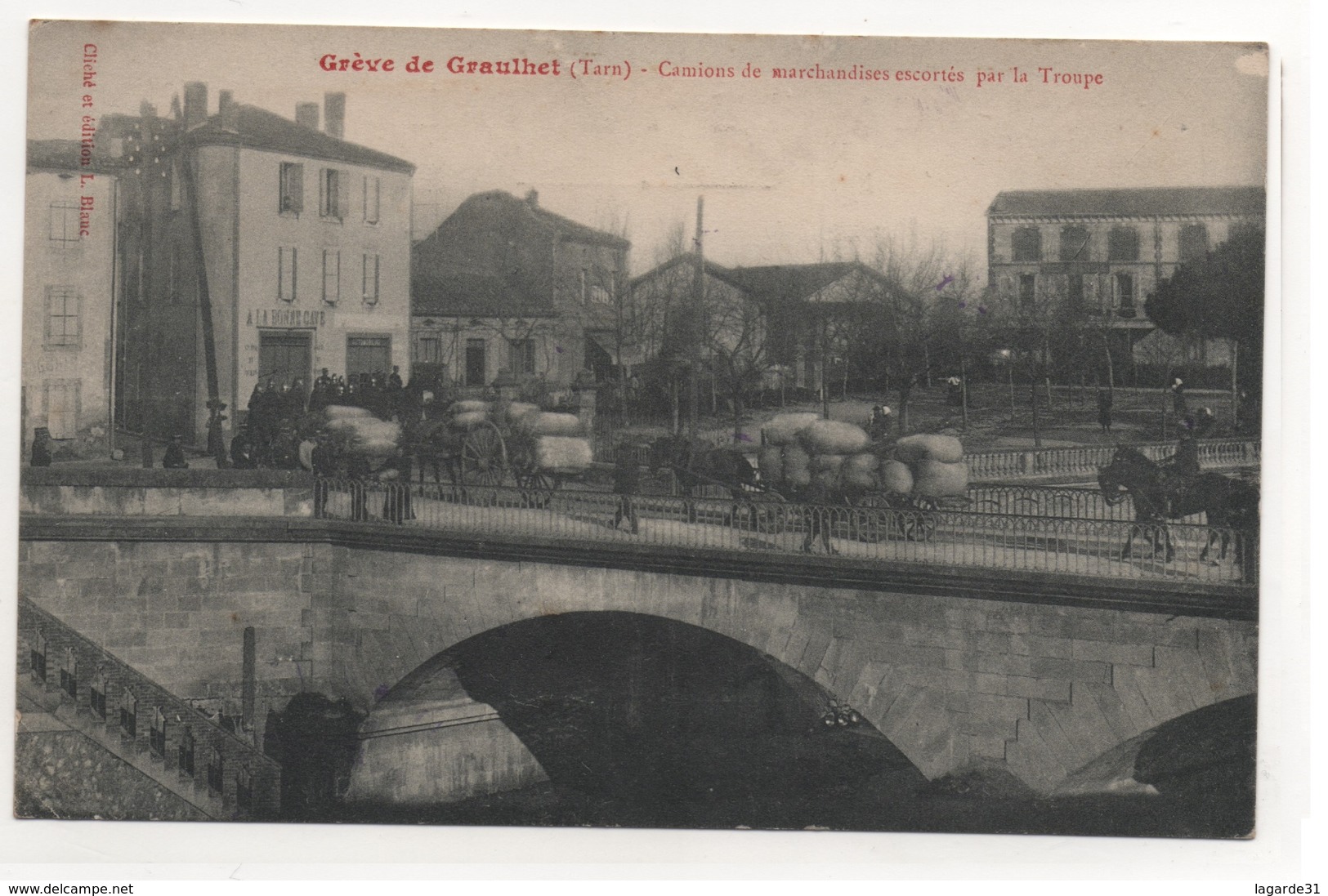 2305004 Grève De GRAULHET-Camions De Marchandises Escortés Par La Troupe - Graulhet