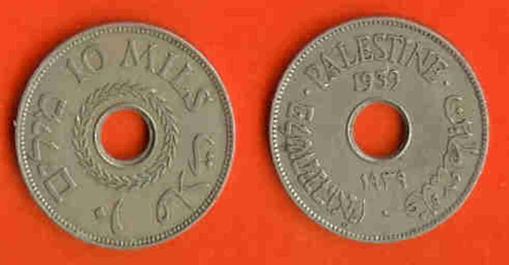 PALESTINE 1937-40 Coin 10 Mills Copper-nickel KM4 C387 - Andere - Azië