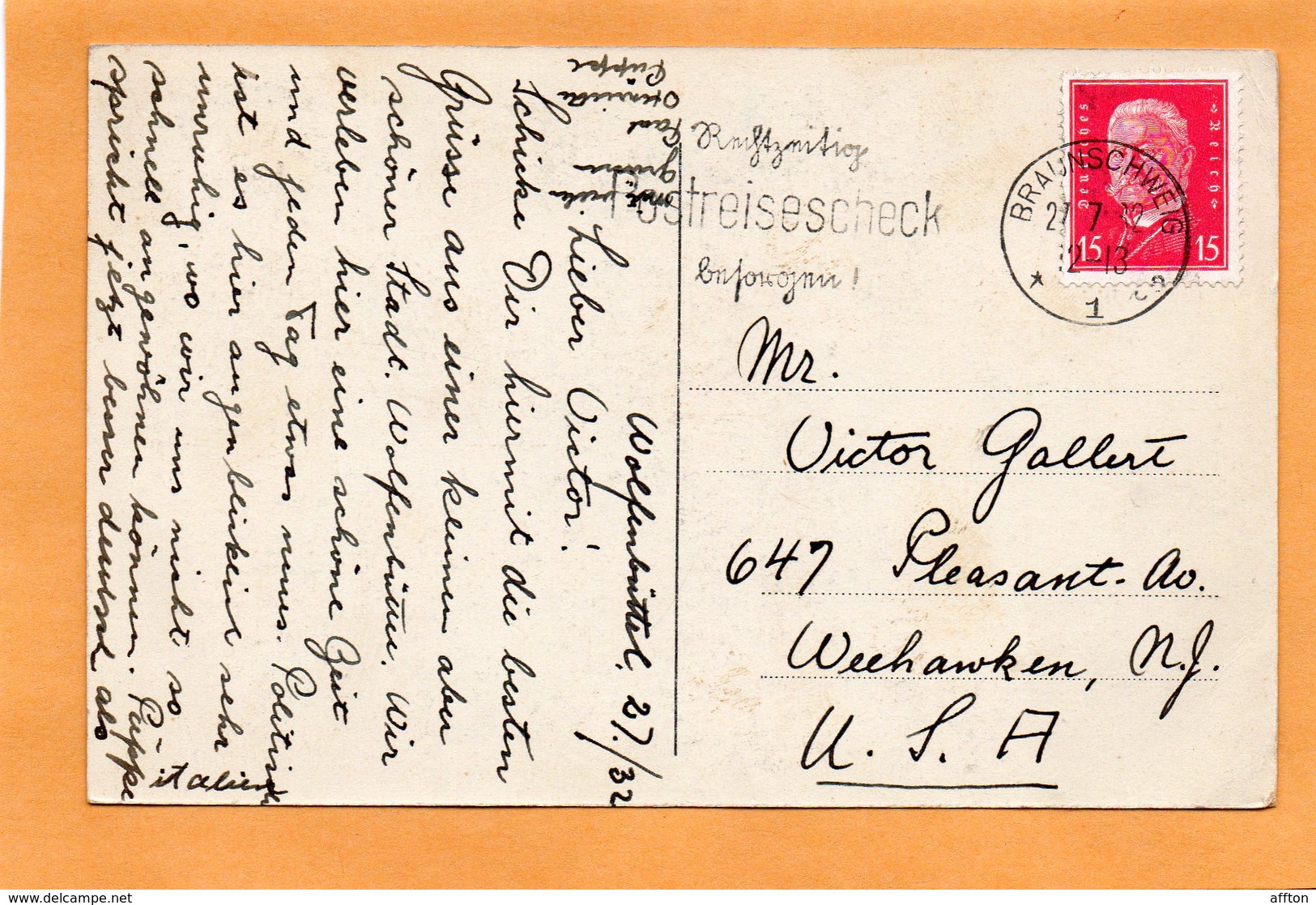 Wolffenbuttel 1932 Postcard - Wolfenbuettel