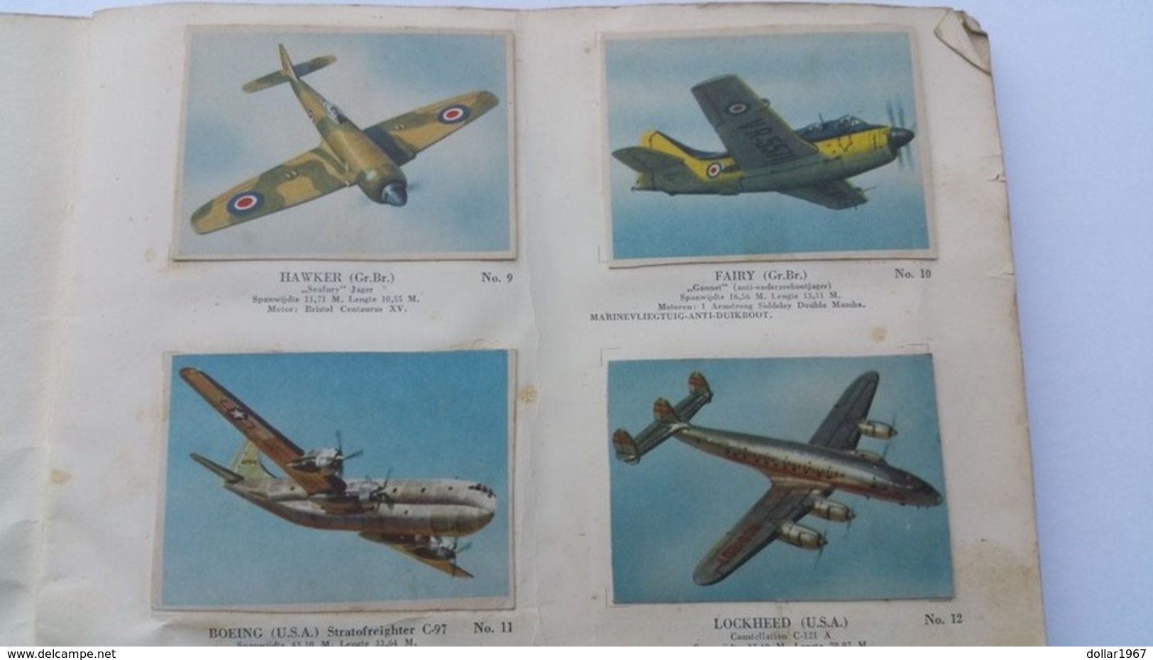 serie plaatjesalbum van Croydon vliegtuigen 1 - 2 - 3  used  See the 2  scans for condition. ( Originalscan !!! )