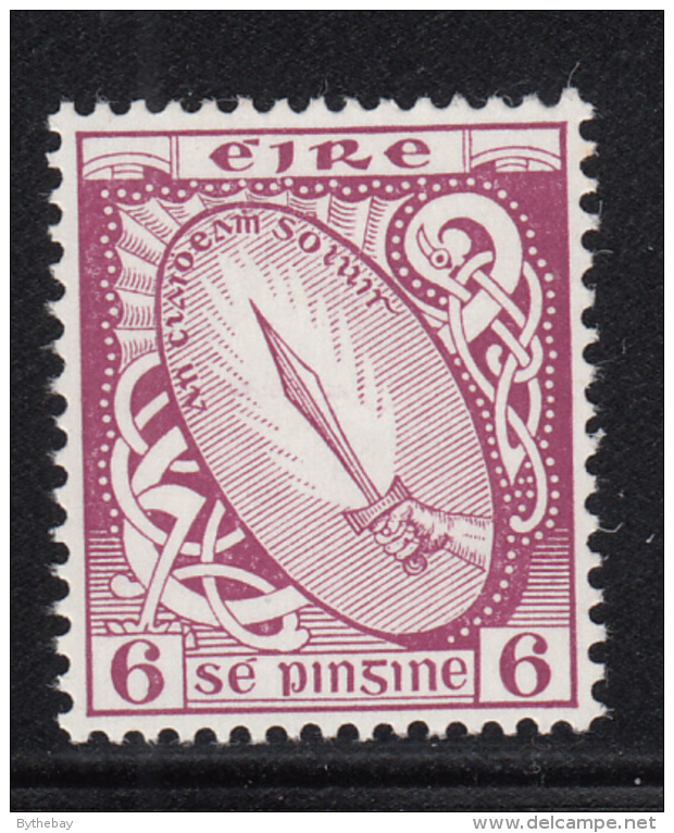Ireland 1940-42 MH Scott #114 6p Sword Of Light Wmk Multiple E - Unused Stamps