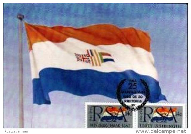 RSA, 1986, Mint Maxi Cards, MI Nr. 42, Republic 25 Year - Covers & Documents