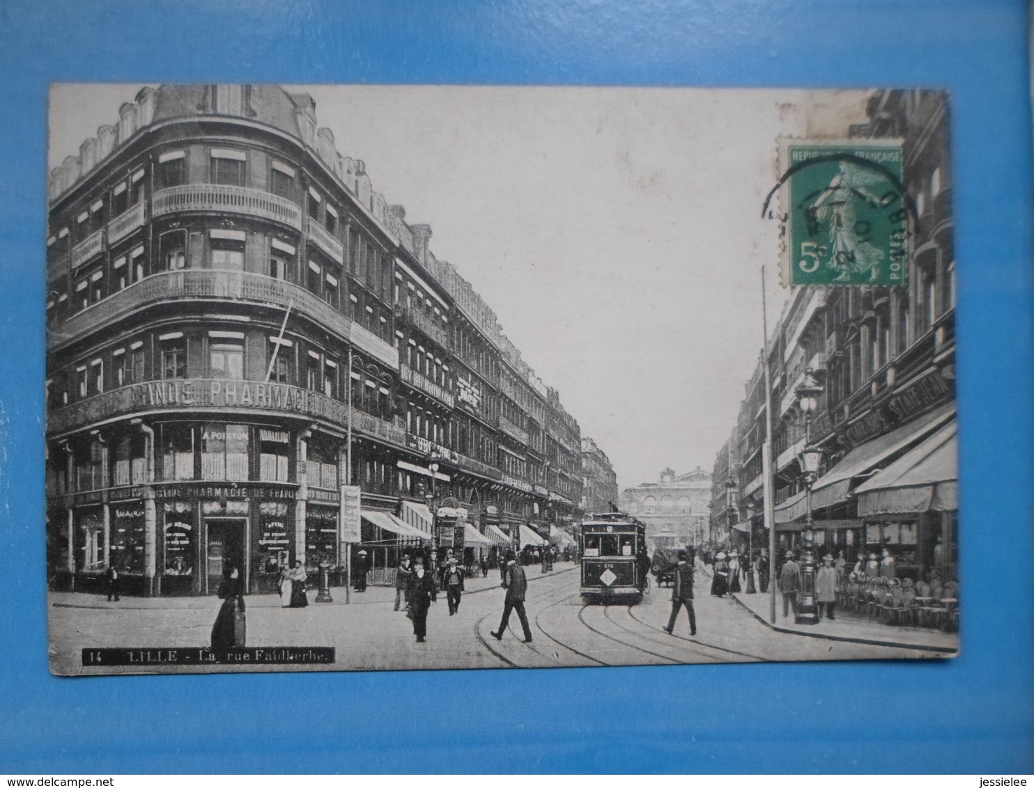 Carte Postale Lille Rue Faidherbe Tramways - Lille