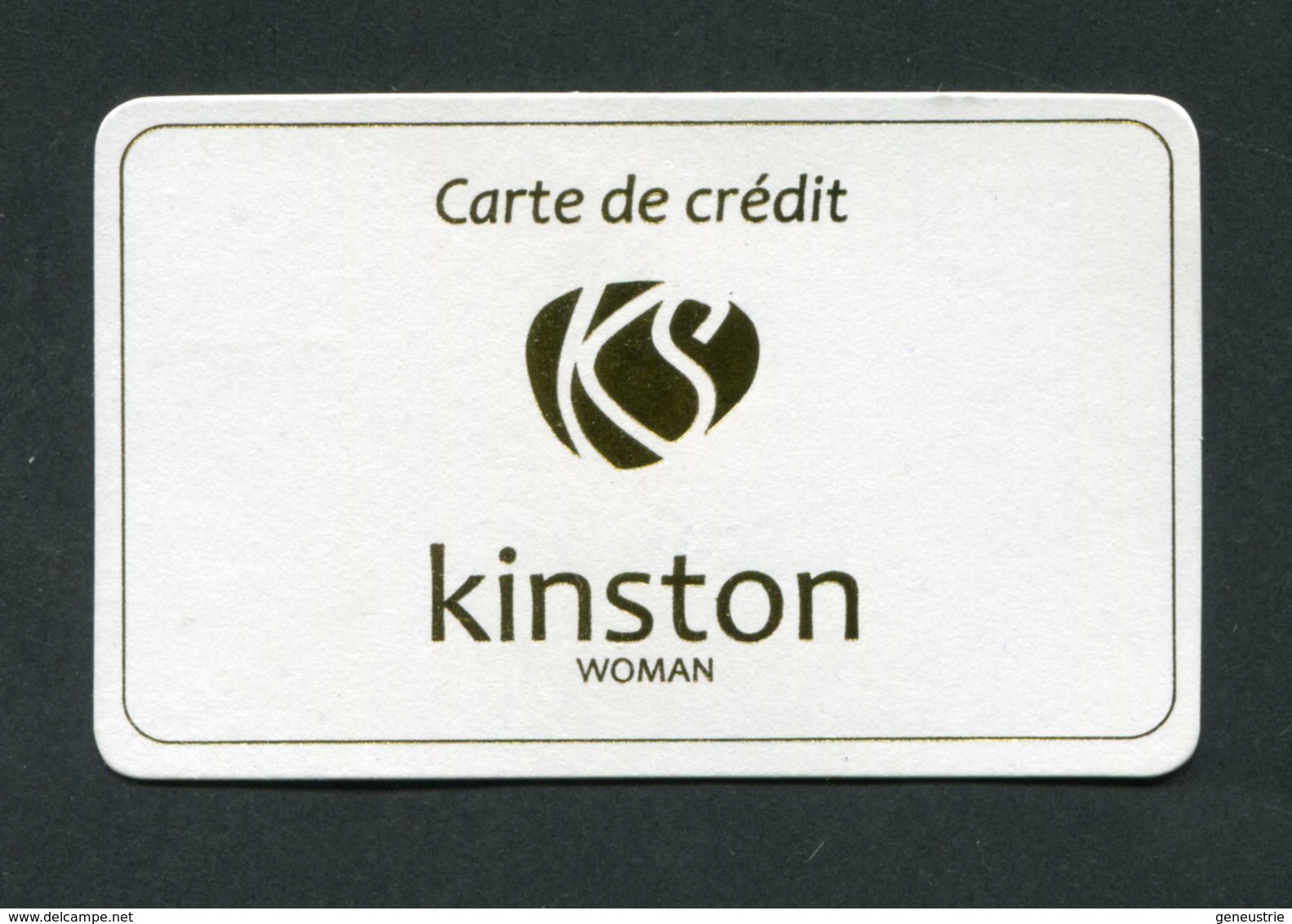 Carte De Crédit Fantaisie En Carton "Kinston - Woman" à Déterminer - Cartes De Crédit (expiration Min. 10 Ans)