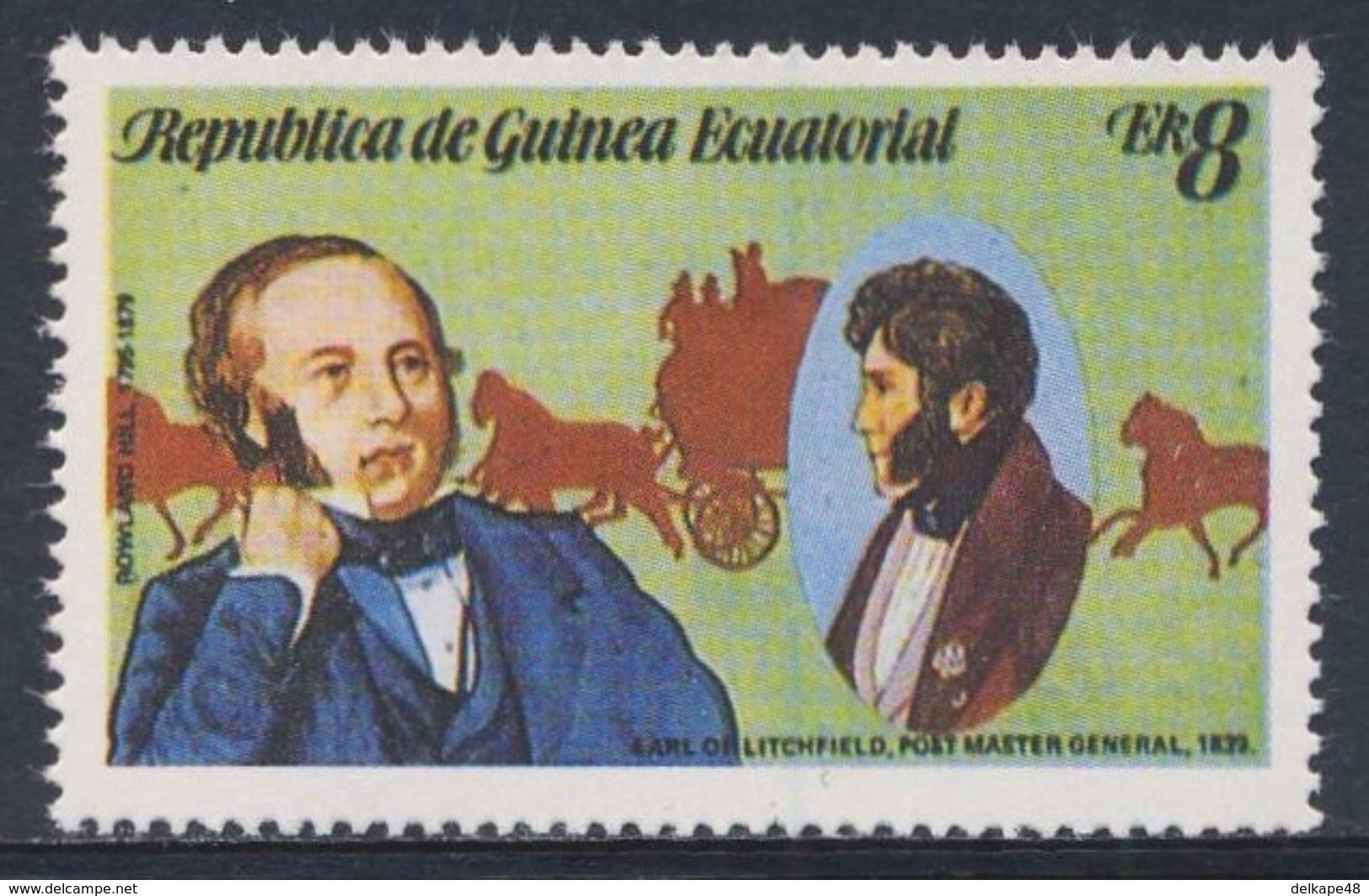 Equatorial Guinea / Guinee Equatorial 1979 Mi 1455 ** Earl Of Litchfield, Postmaster General (1835) - Sir Rowland Hill - Post