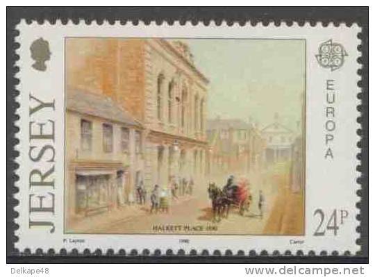 Jersey 1990 Mi 511 YT 505 SG 520 ** Head Post Office, Halkett Place (1890) / Postamt  / Bureau De Poste – Europa Cept - Post