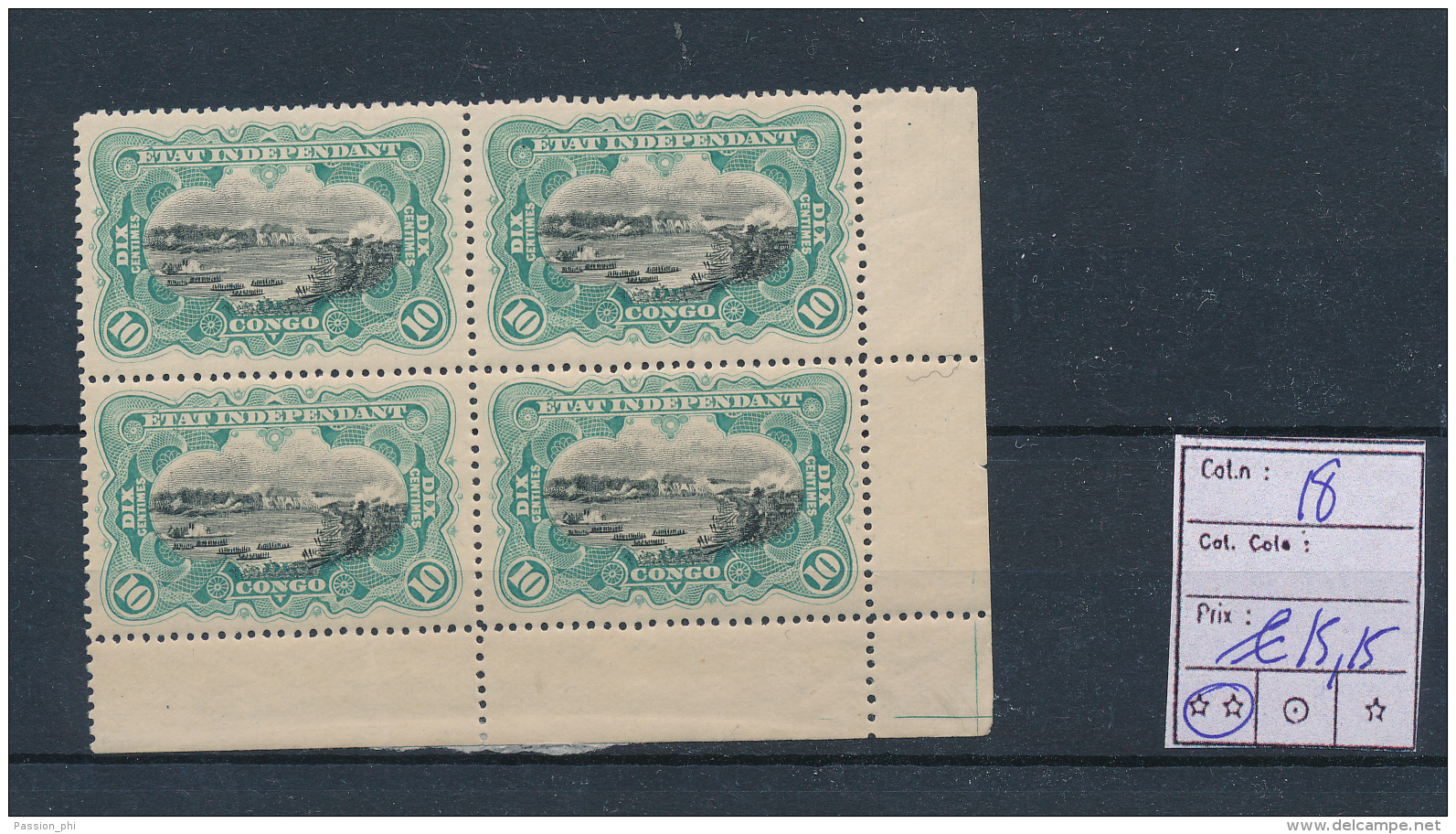 BELGIAN CONGO COB 18 MNH - Neufs