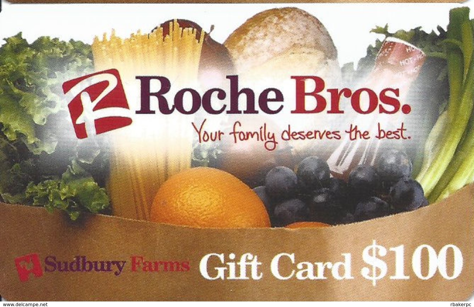 Roche Bros. / Sudbury Farms Food Stores Gift Card - Gift Cards