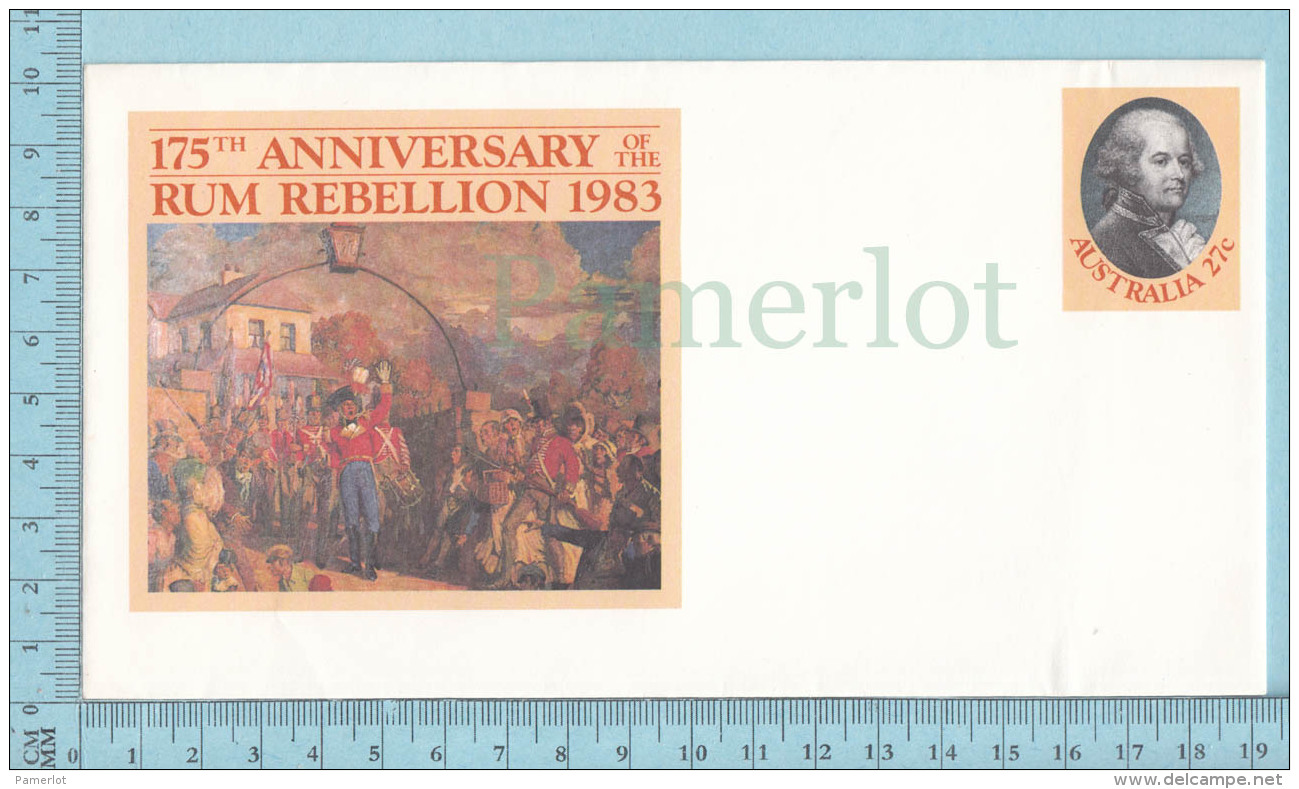 Australia - 175 Th Anniversary Of The Rum Rebellion 1983, Postal Stationary 27&cent; - Vins & Alcools