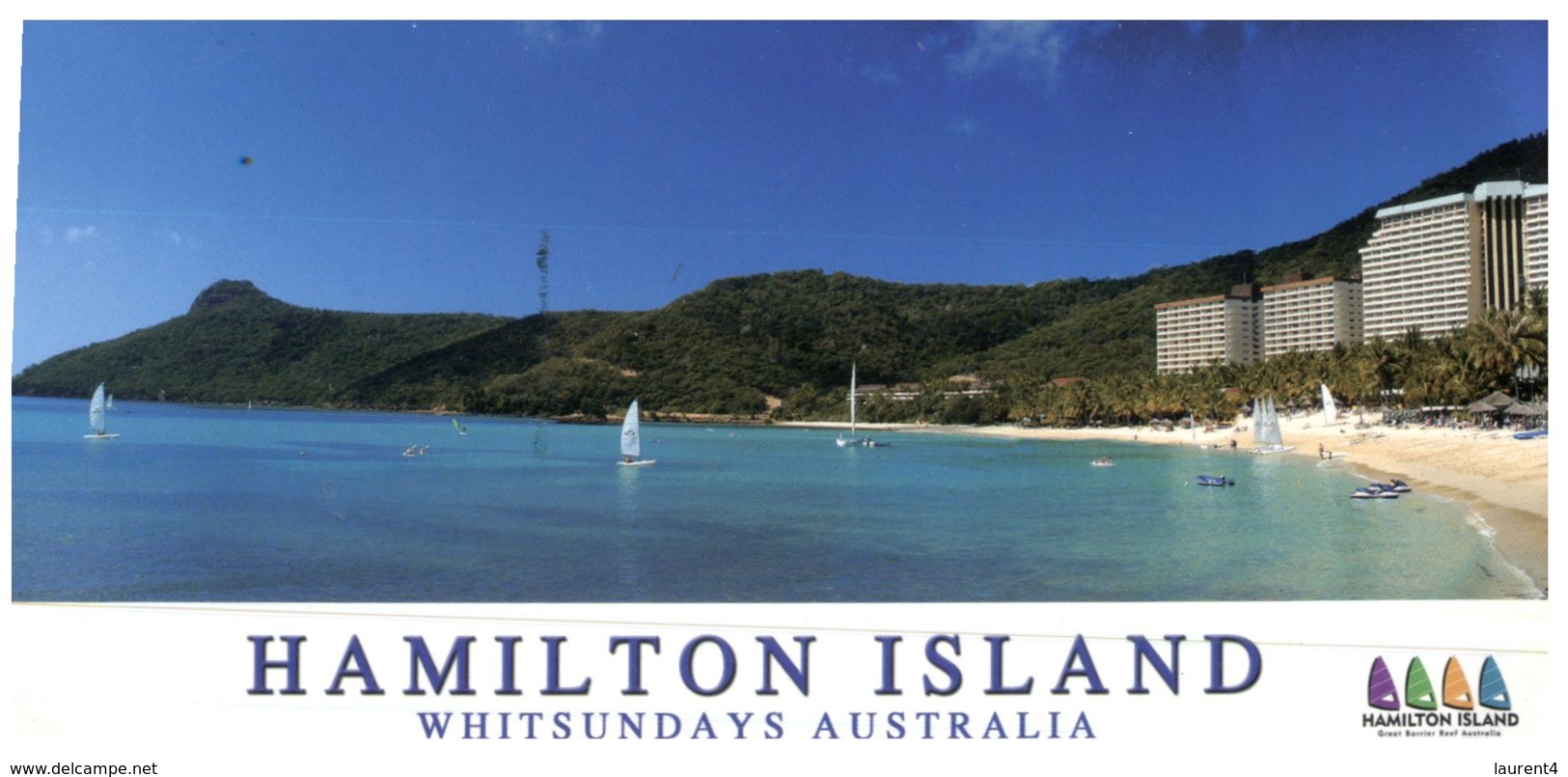 (348) Australia - QLD - Hamilton Island (with Stamp At Back Of Card) - Great Barrier Reef