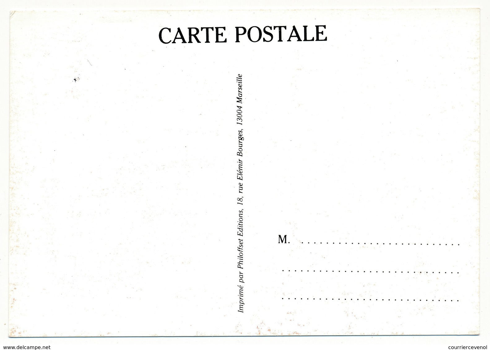 Carte Philatélique - Salon CNEP Massilia 85 - Cachet Temporaire Illustré Hydravion - 1985 - Cachets Commémoratifs