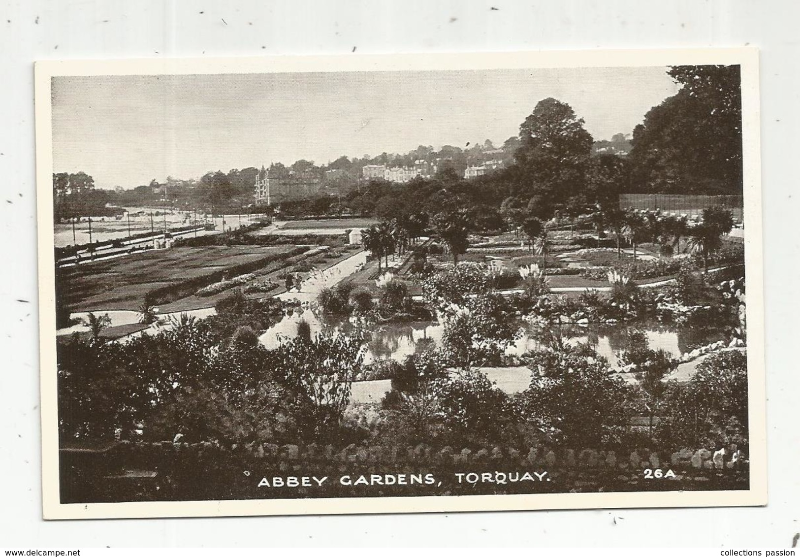 Cp , Angleterre ,TORQUAY , ABBEY GARDENS  , Vierge , N° 26A - Torquay