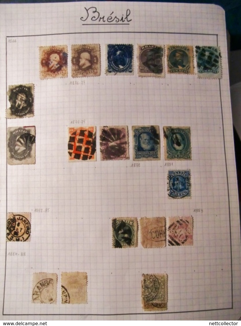 AMERIQUE du SUD COLLECTION TRES IMPORTANTE + DE 1700 TIMBRES MAJ. CLASSIQUES