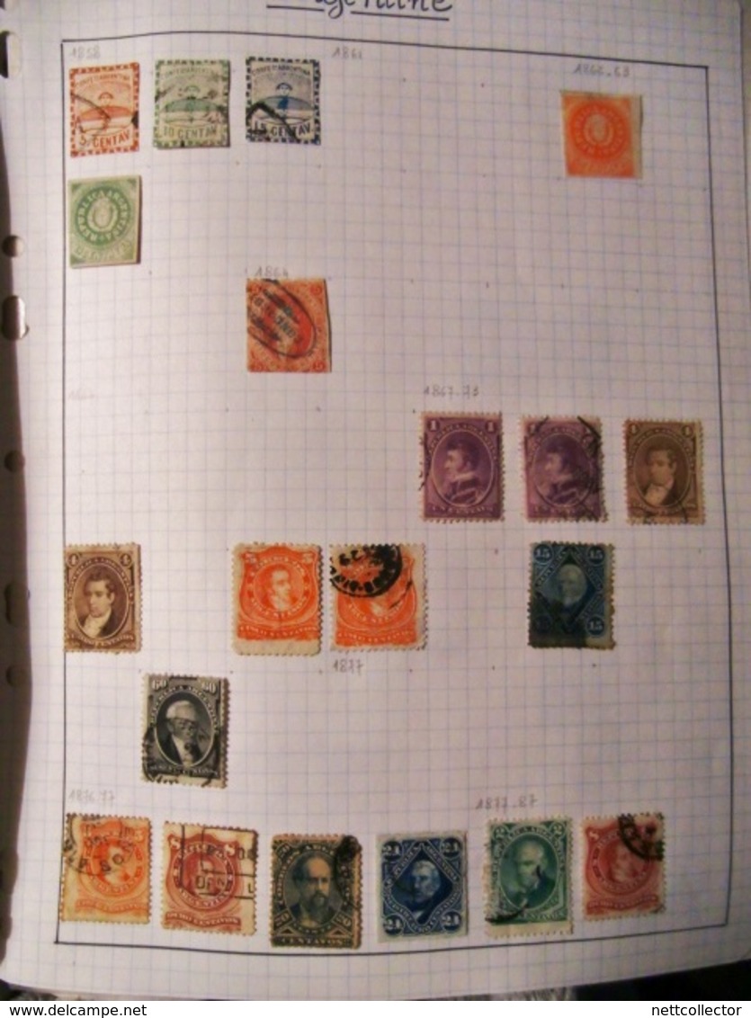 AMERIQUE du SUD COLLECTION TRES IMPORTANTE + DE 1700 TIMBRES MAJ. CLASSIQUES