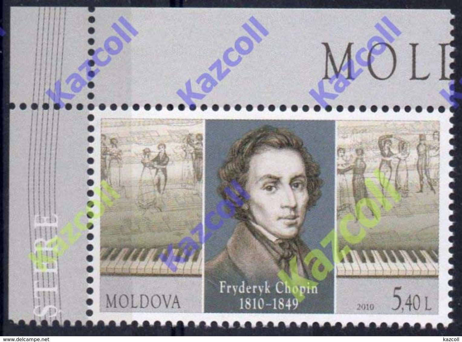 Moldova 2010. Birth Bicentenary Of Frederic Chopin. - Musik