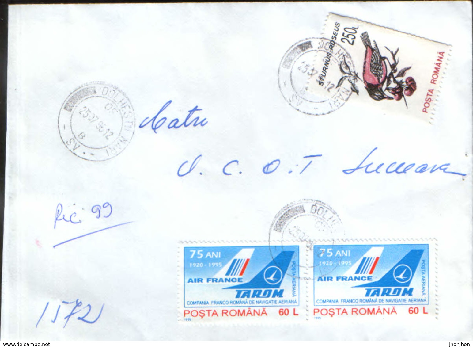 Romania - Registered Letter Circulated In 1996 - Cartas & Documentos