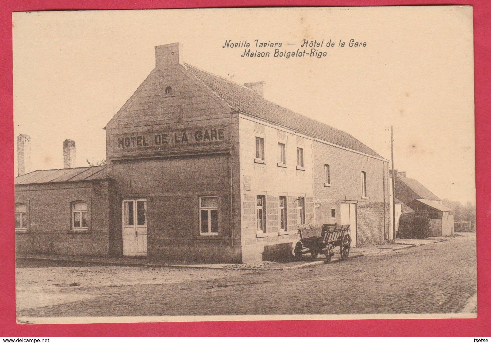 Noville Taviers - Hôtel De La Gare - Maison Boigelot-Rogo ( Voir Verso ) - Eghezee