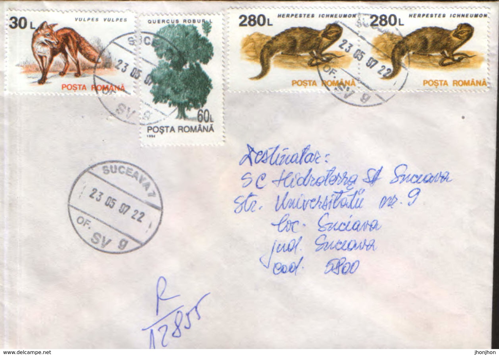 Romania - Registered  Letter Circulated In 1997 - Briefe U. Dokumente