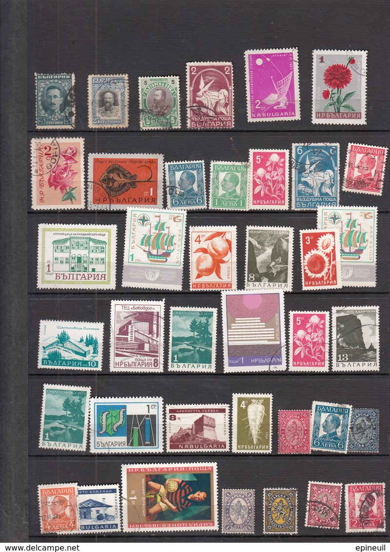 BULGARIE °LOT DE 39 TIMBRES OBLITERES - Collections, Lots & Séries