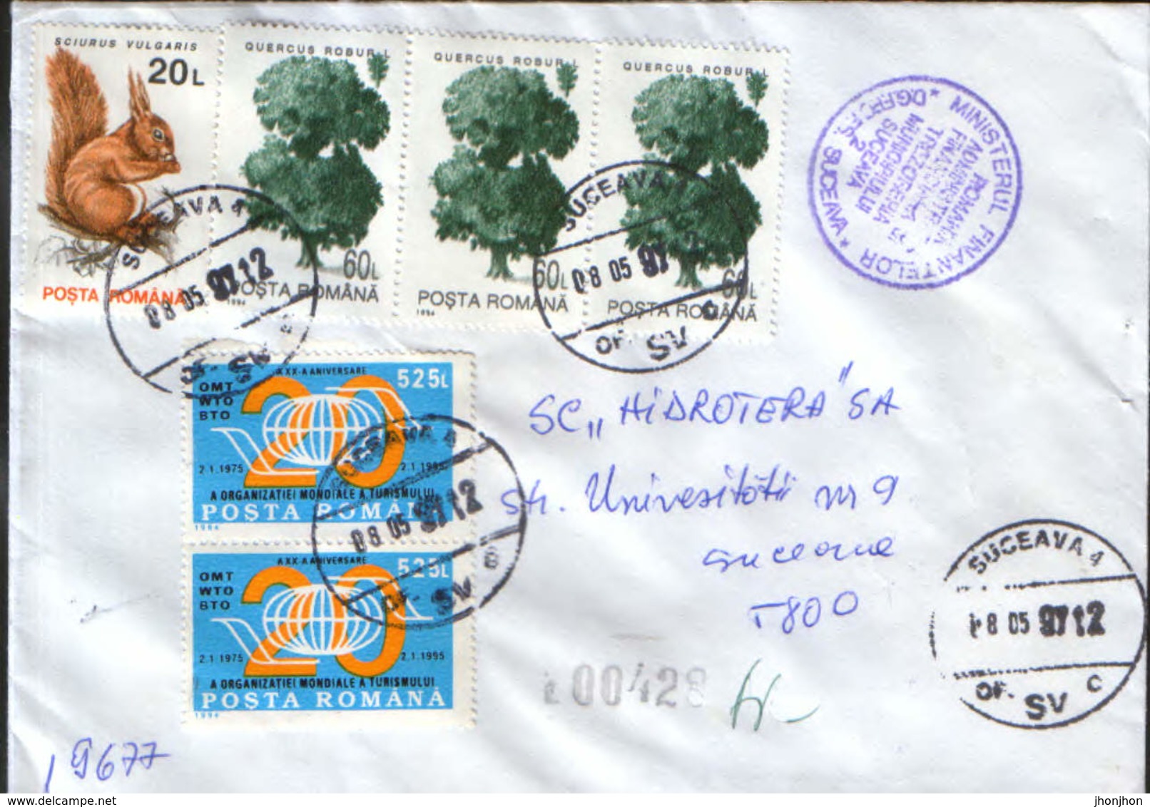 Romania - Registered  Letter Circulated In 1997 - Cartas & Documentos
