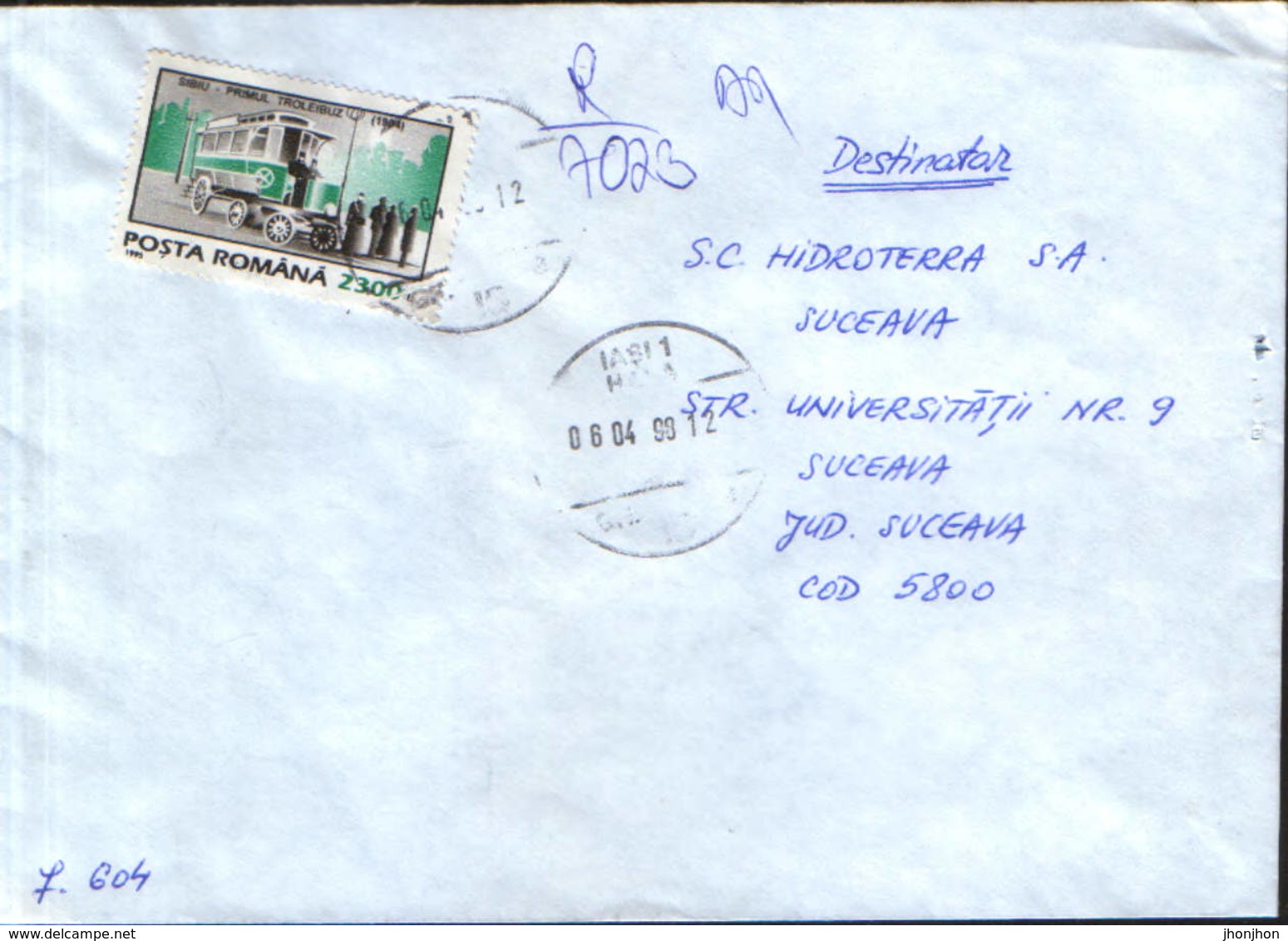Romania - Registered  Letter Circulated In 1998 - Brieven En Documenten