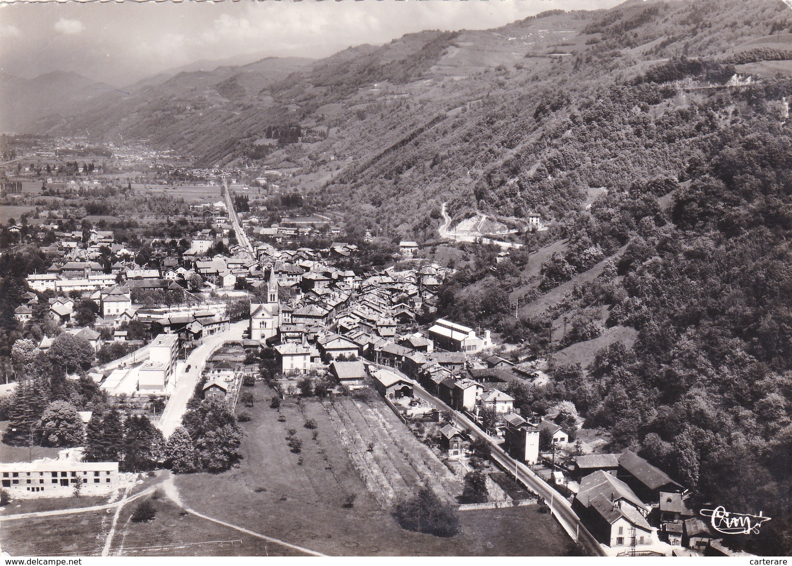 Domène,carte Photo Combier,à Proximité Aérodrome Grenoble,le Versoud,futur Bois Français,meylan,revel, - La Tronche