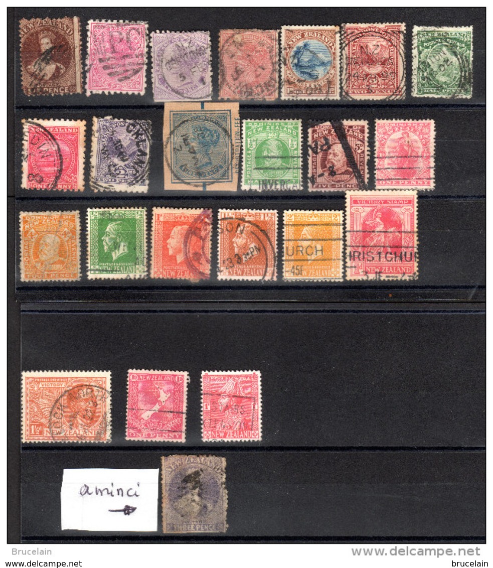 NOUVELLE ZELANDE - Petit Lot D'oblitérés - Années 1863 à 1900 - - Used Stamps