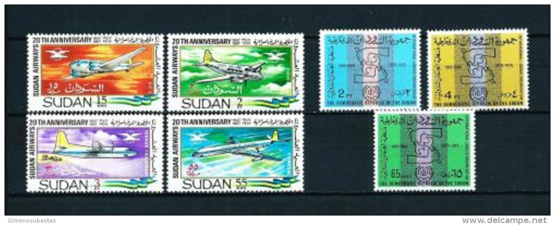 Sudán  N&ordm; Yvert  216/19-220/2  En Nuevo - Sudan (1954-...)