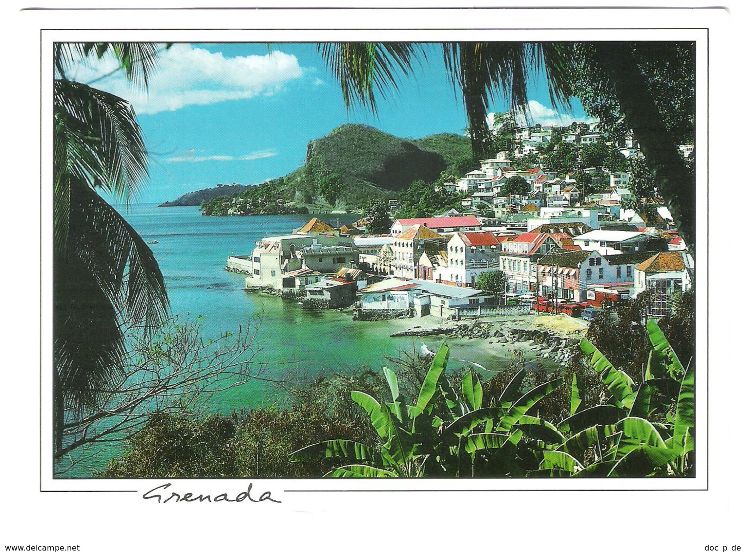 Antilles - Grenada - Looking North From St. George's - 2x Nice Butterfly Stamps - Grenada