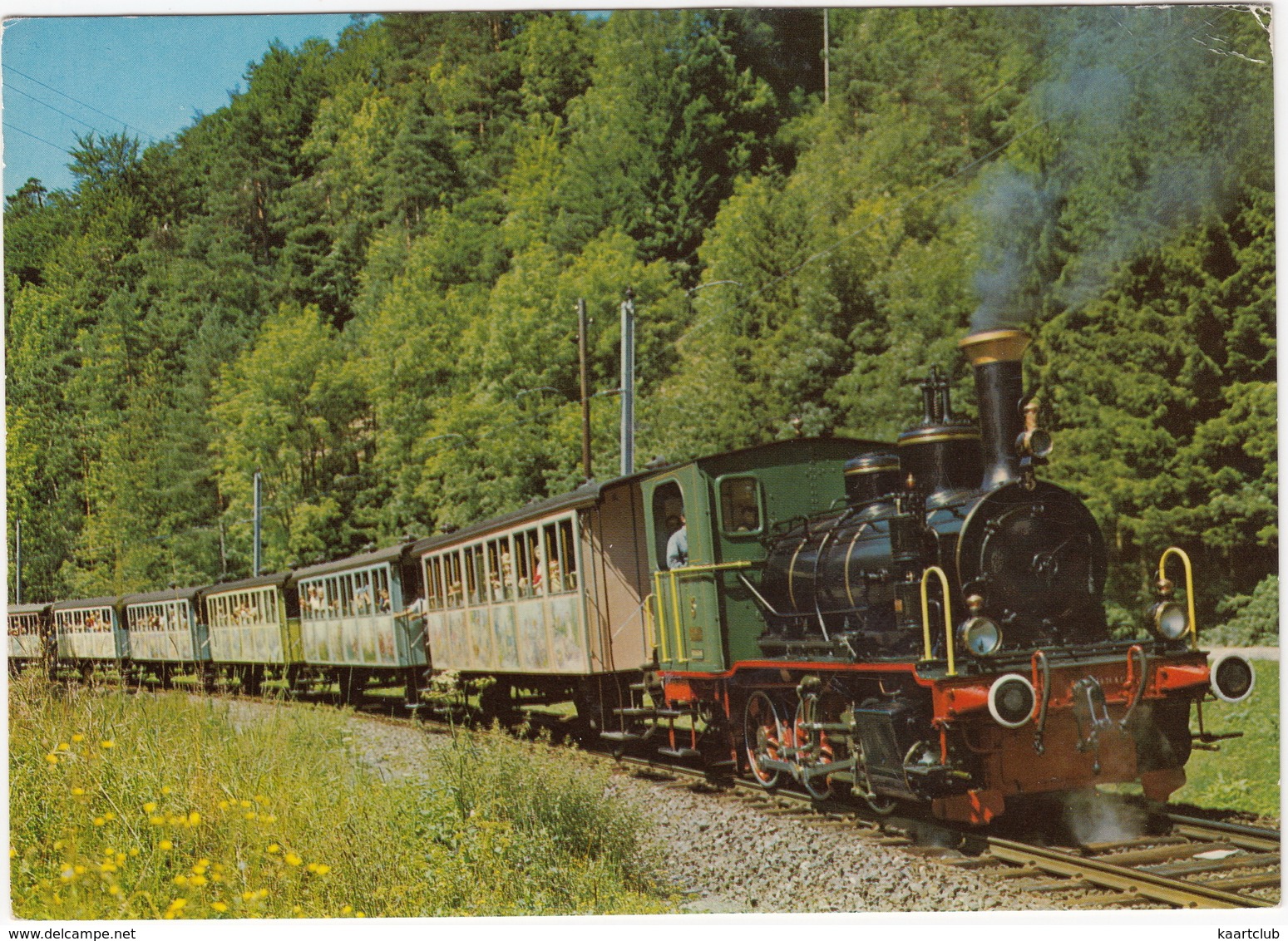 Sihltalbahn (Zürich-Selnau-Sihlbrügg) - 'Schnaaggi-Schaaggi' Dampfzüglein, Mit Dampflokomotive Nr 5 - Trains