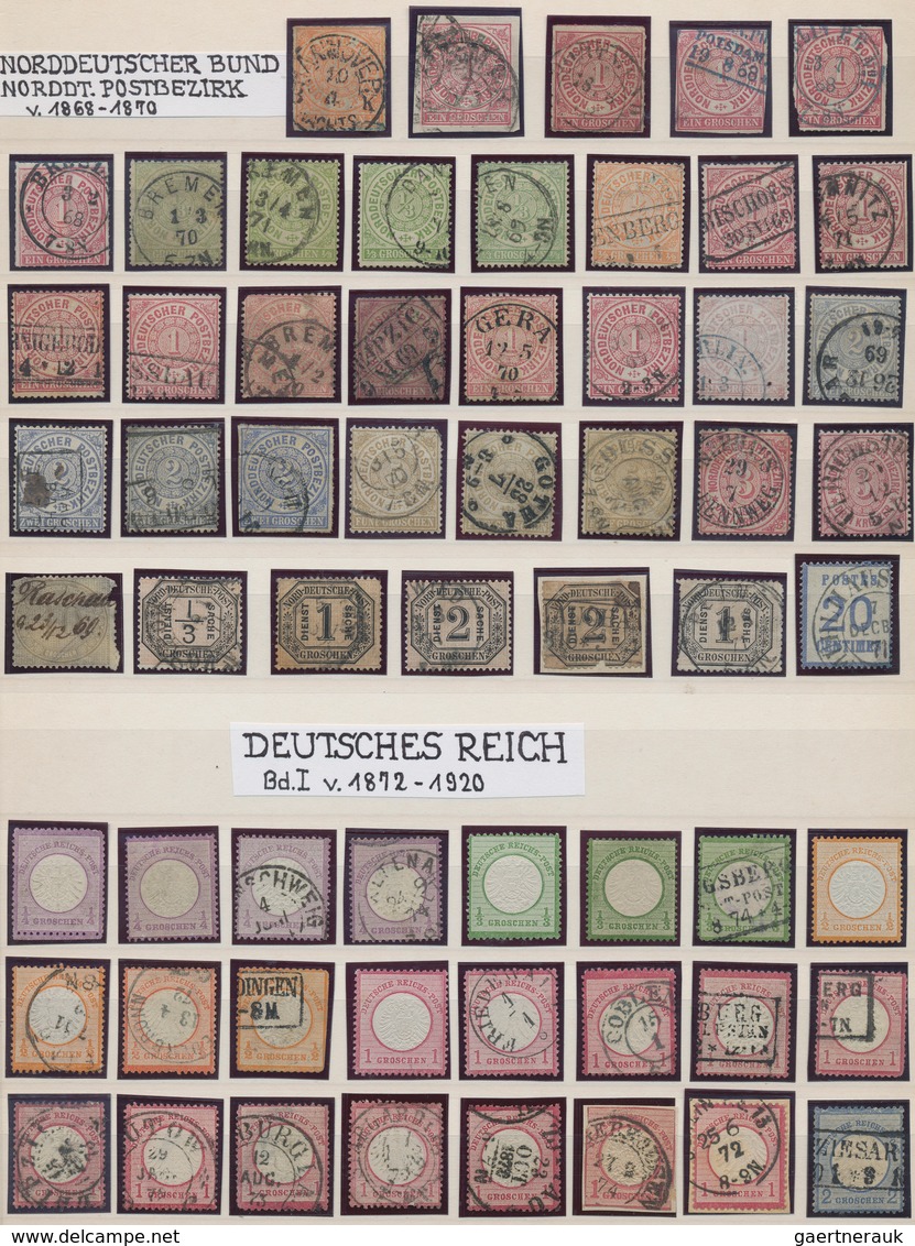 29019 Nachlässe: 1850er-1960er Jahre (ca.): Umfangreiche Sammlung Von Marken Und Einigen Belegen Aus Aller - Lots & Kiloware (mixtures) - Min. 1000 Stamps