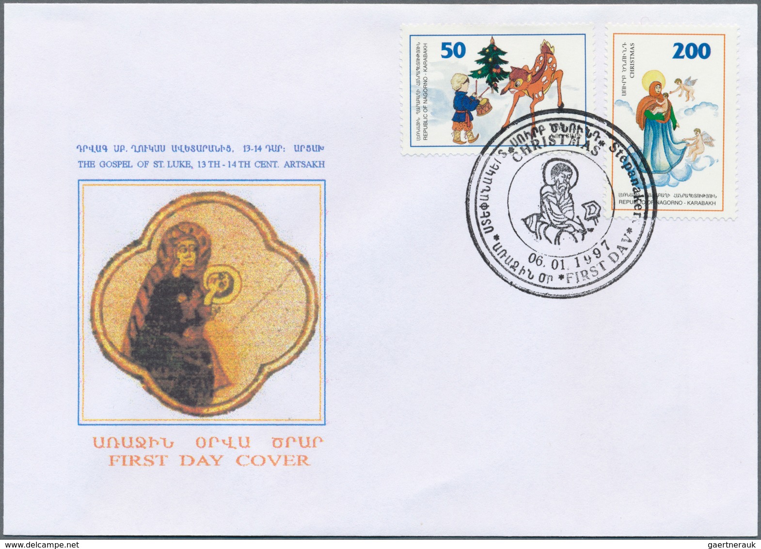29418 Berg-Karabach: 1993/2008. Lot Containing 145 FDC And 33 Real Used LETTERS With Frankings Out Of The - Armenien