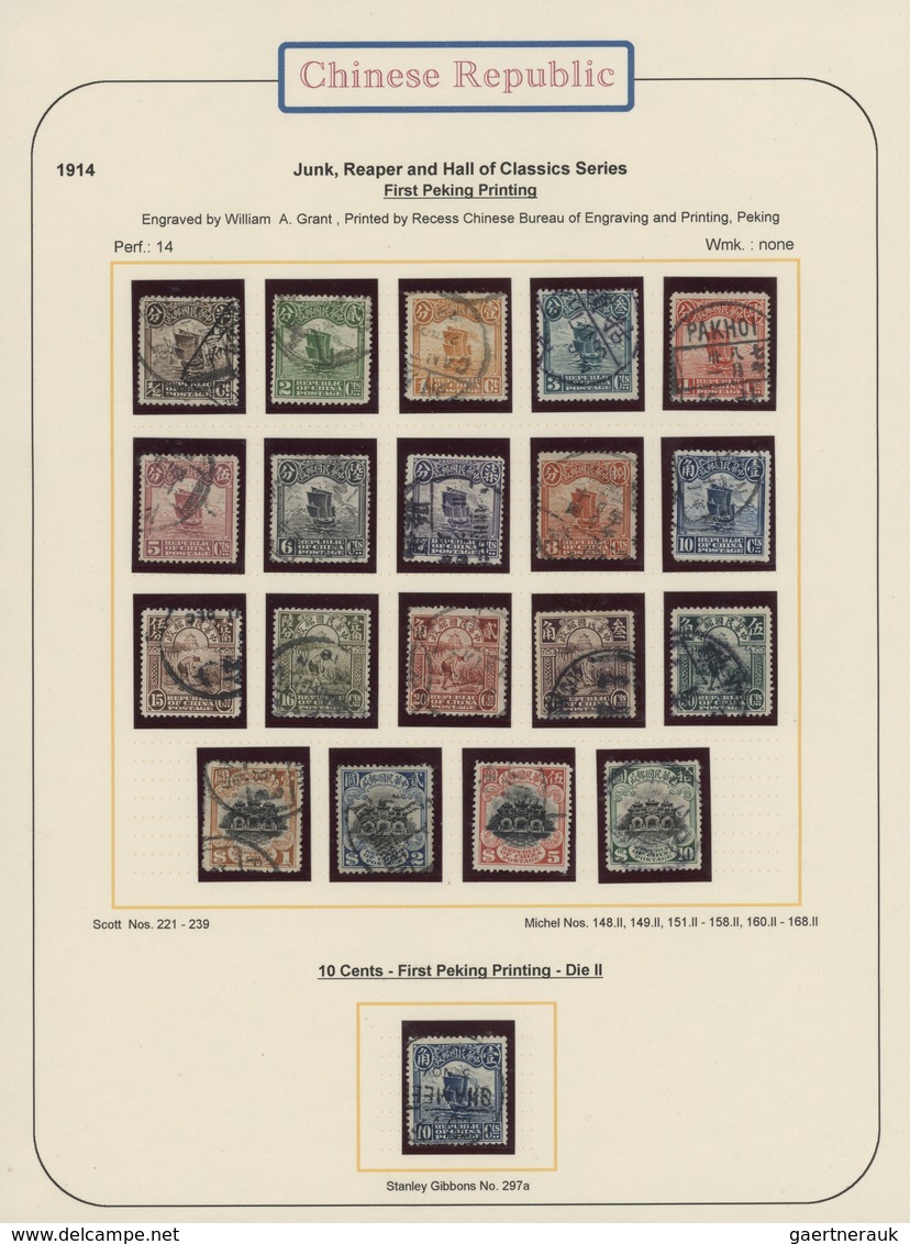 29424 China: 1878/1940, mint and used collection in hingeless mounts, written up on pages inc. used large