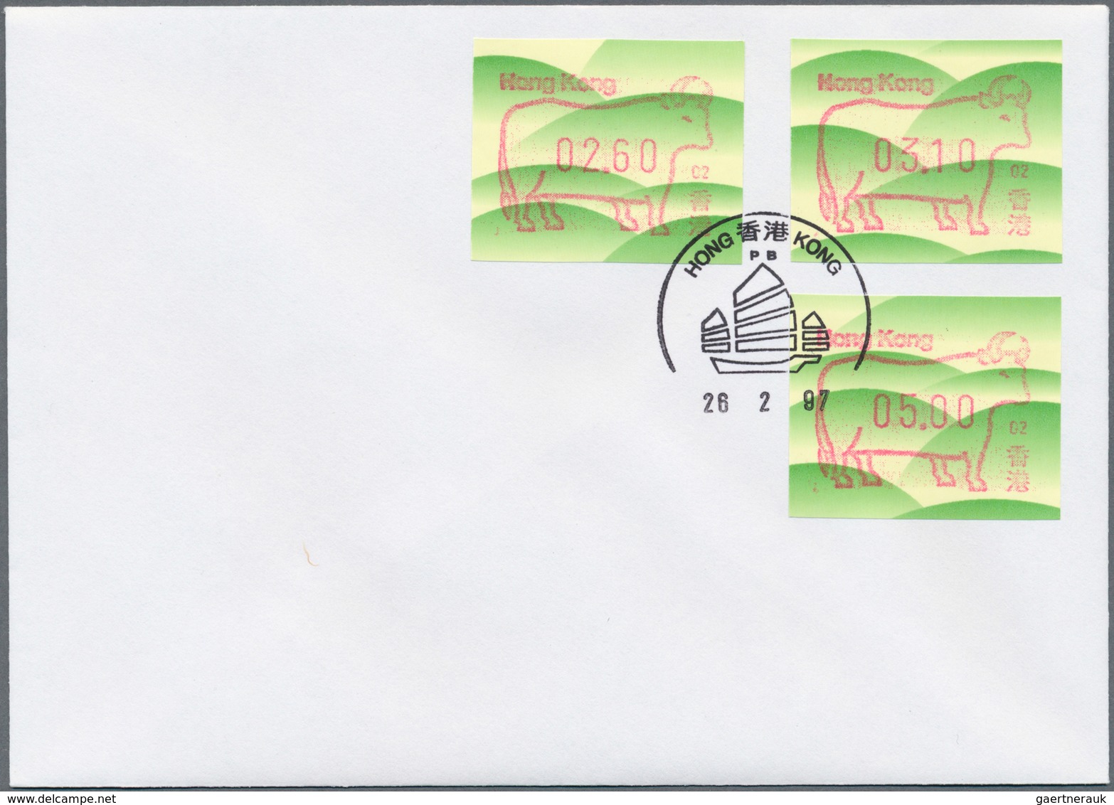 29447A Hongkong - Automatenmarken: 1986 - 1998. ATM Postage Labels. Frama. Collection Of Chinese Zodiac Fra - Automaten