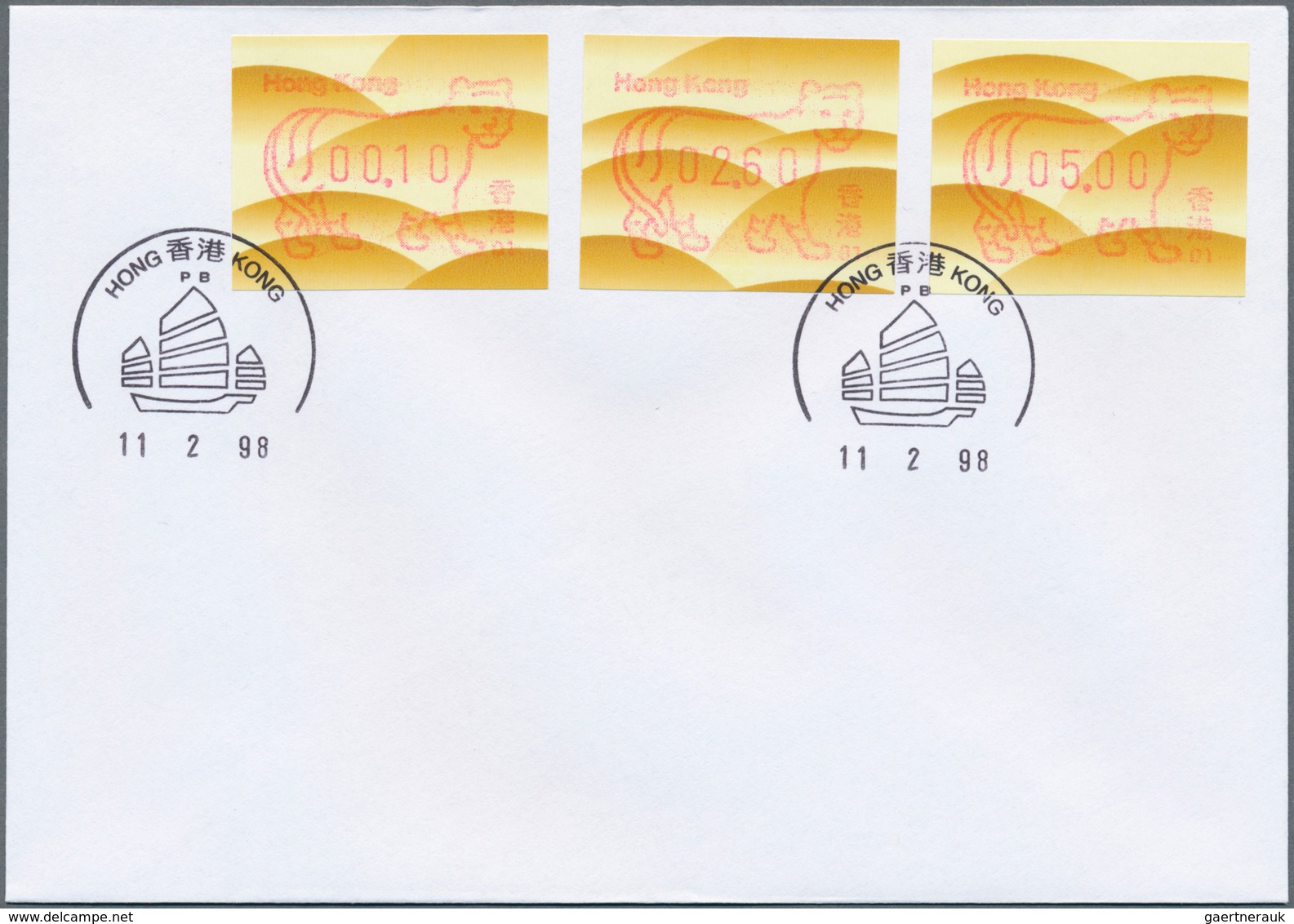 29447A Hongkong - Automatenmarken: 1986 - 1998. ATM Postage Labels. Frama. Collection Of Chinese Zodiac Fra - Automaten