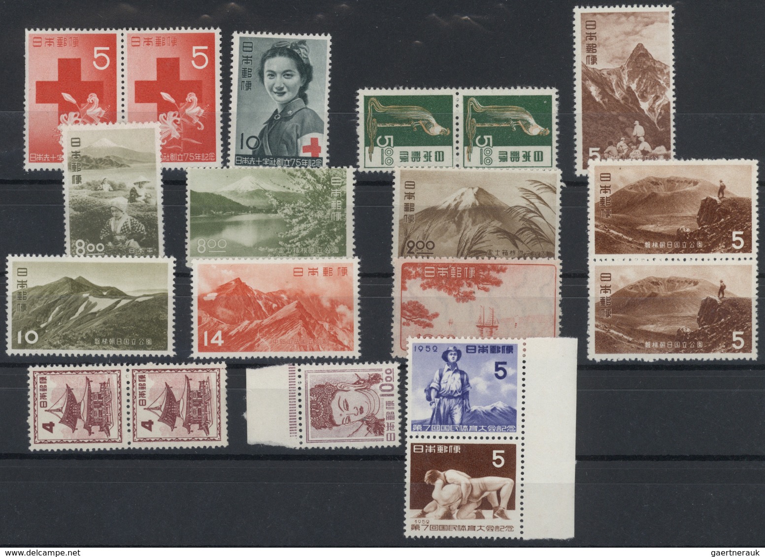29454 Japan: 1872/1975, Mint And Used Assortment On Stockcards/in Album, From Some Early Issues (valuated - Andere & Zonder Classificatie