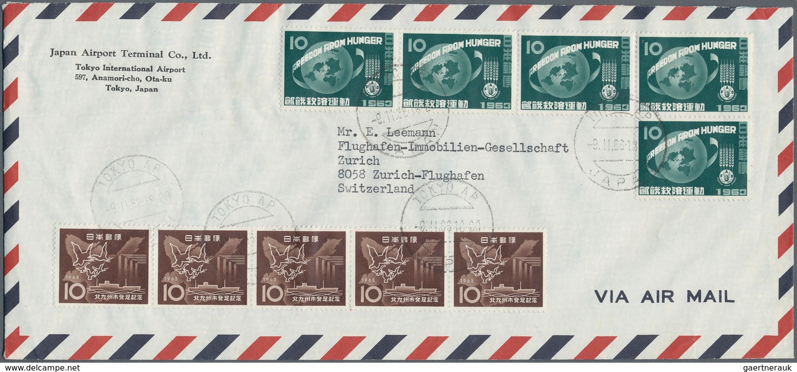 29463 Japan: 1899/2002 (ca.), Covers (ca. 137) And Ppc (39, Mint/used), Often Used To Switzerland. Also 20 - Sonstige & Ohne Zuordnung