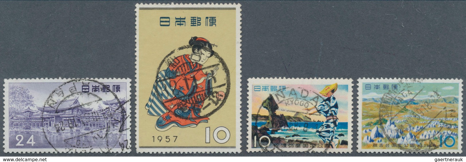 29464 Japan: 1900/2017, überwiegend Gestpl. Dubletten In 12 Hochwertigen Leuchtturm-Einsteckbüchern à 60 S - Autres & Non Classés