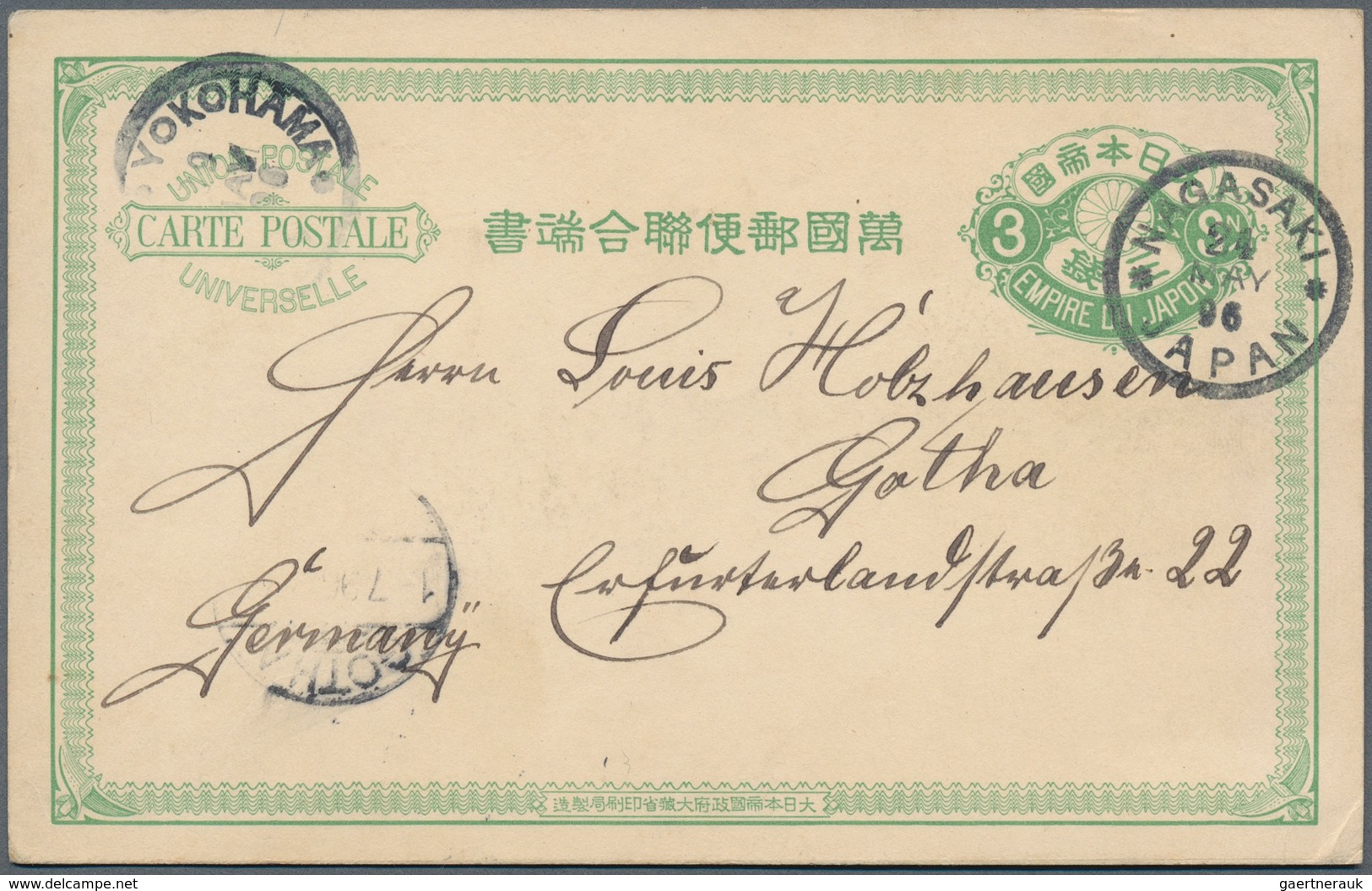 29476 Japan - Ganzsachen: 1874/1952, lot of stationery cards (117), wrappers (11), lettercards (13), envel