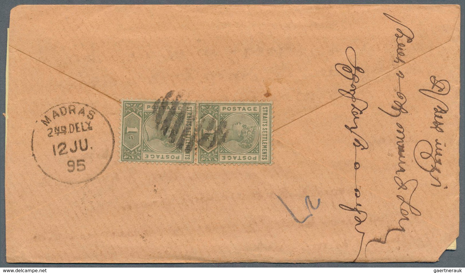 29505 Malaiische Staaten - Penang: 1890-1896, Group Of 11 Covers All Franked By Straits Settlements QV Adh - Penang