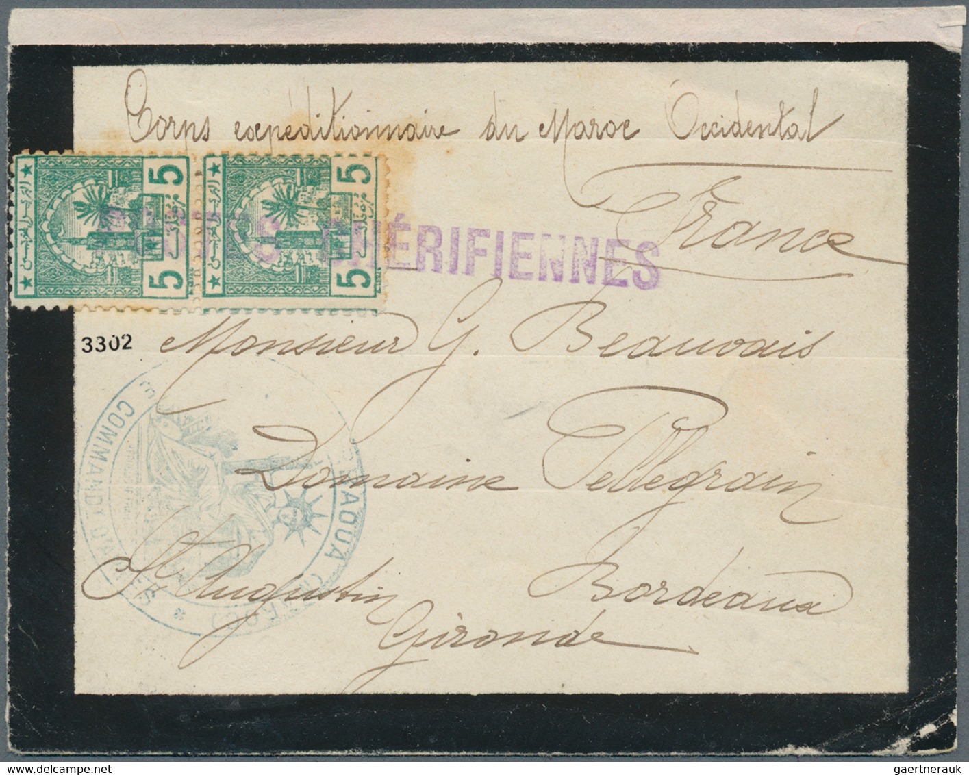 29509 Marokko - Scherifische Post: 1899/1912, Group Of 10 Covers/cards, Comprising Sherifian Post Mixed Fr - Marokko (1956-...)