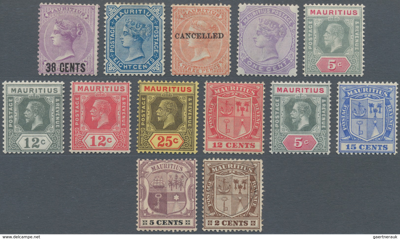 29512A Mauritius: 1877 - 1984 (approx.), Collection In The Lindner Falzlos Album With Beautiful Letters, Ea - Mauritius (...-1967)