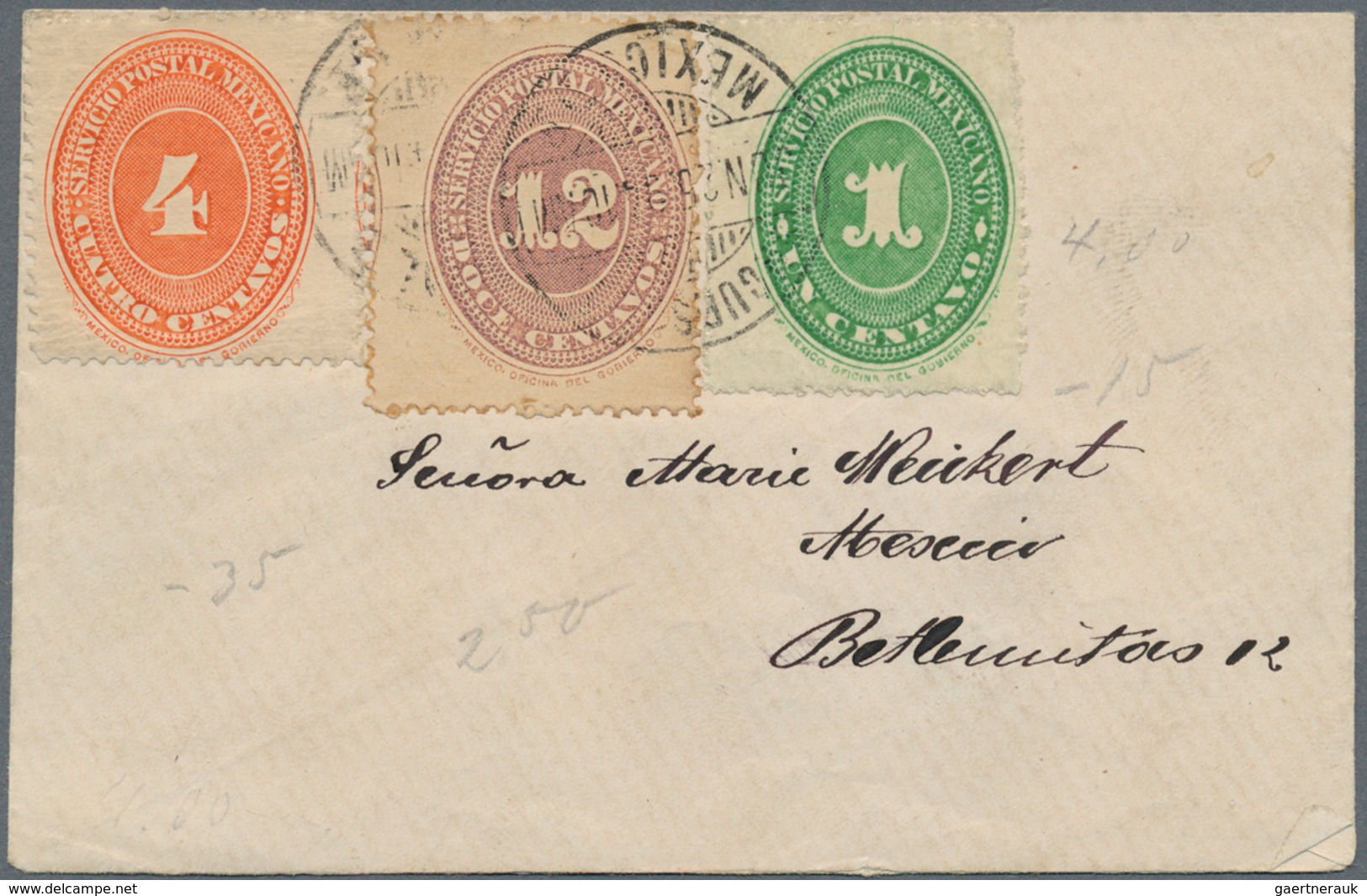 29513 Mexiko: 1856/1980(ca.), Scarce collection of ca. 1000 covers (ca. 250 of them before 1900!) with a h