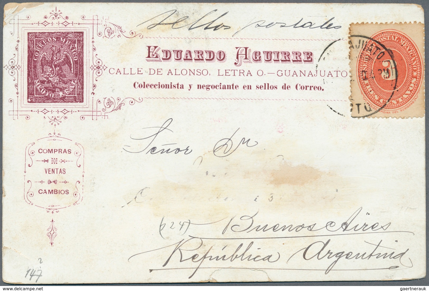 29513 Mexiko: 1856/1980(ca.), Scarce collection of ca. 1000 covers (ca. 250 of them before 1900!) with a h