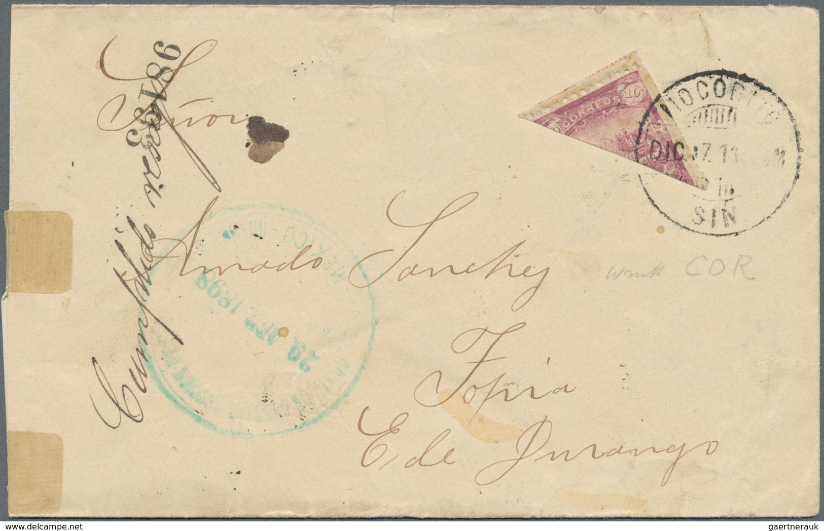 29513 Mexiko: 1856/1980(ca.), Scarce collection of ca. 1000 covers (ca. 250 of them before 1900!) with a h